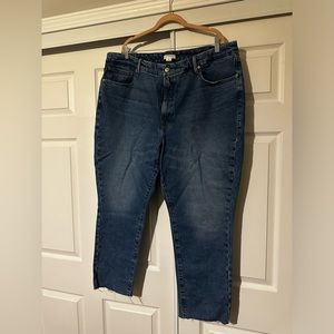 Good American straight leg denim